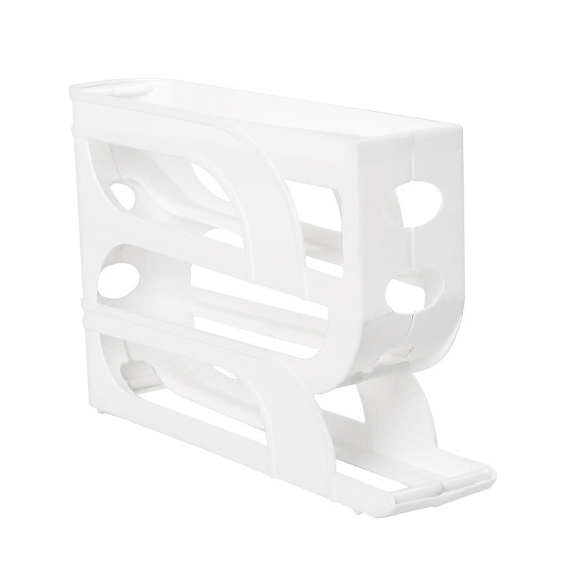 Organisateur à Œufs en Plastique Durable avec Diapositive Automatique – 3/4 Couches pour Réfrigérateur, Design Ludique et Gain de Place 5