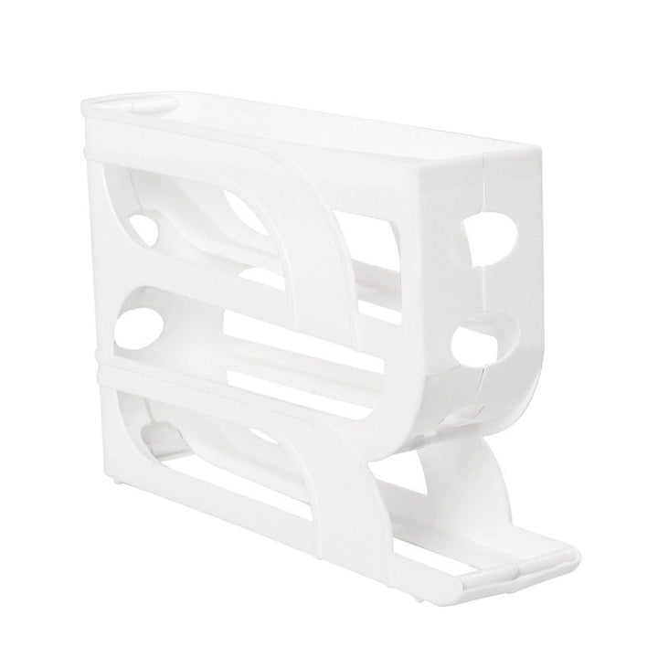 Organisateur à Œufs en Plastique Durable avec Diapositive Automatique – 3/4 Couches pour Réfrigérateur, Design Ludique et Gain de Place 5