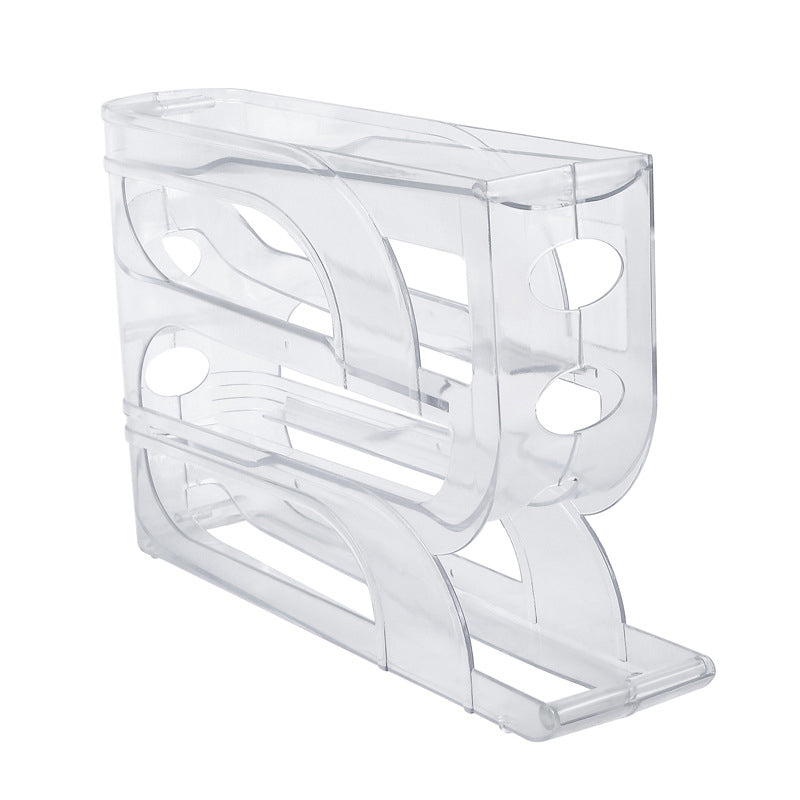 Organisateur à Œufs en Plastique Durable avec Diapositive Automatique – 3/4 Couches pour Réfrigérateur, Design Ludique et Gain de Place 8