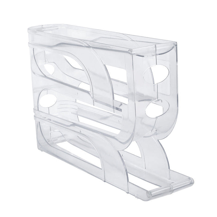 Organisateur à Œufs en Plastique Durable avec Diapositive Automatique – 3/4 Couches pour Réfrigérateur, Design Ludique et Gain de Place 8