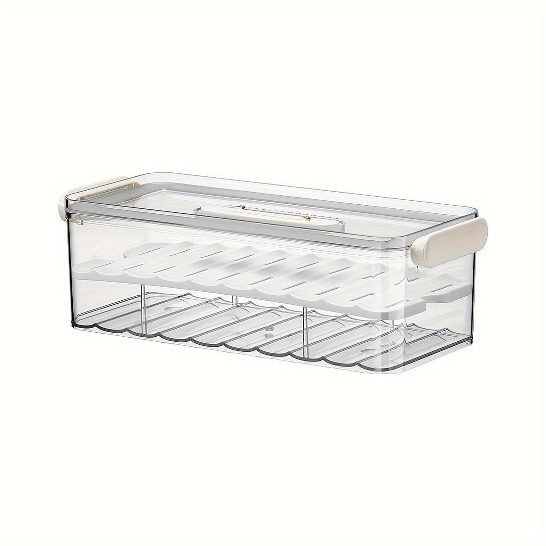 Organisateur de Frigo Transparent Empilable pour Fruits et Légumes - Rangement Optimal dans le Frigo 7
