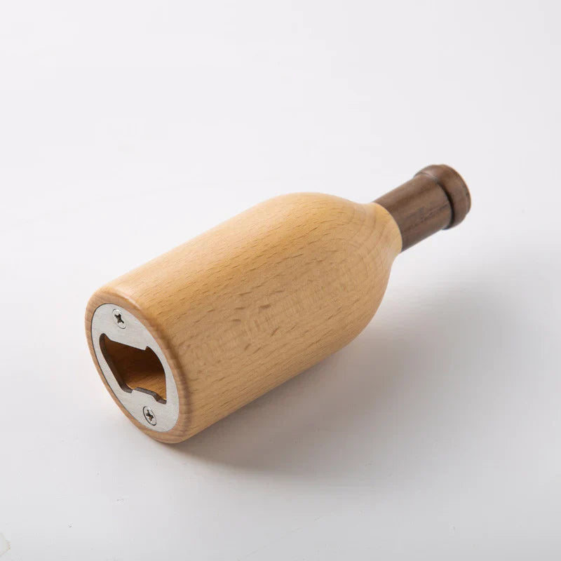 Ouvre Bouteille Ergonomique en Bois – Design Élégant et Pratique pour Cuisine, Durable et Confortable 0