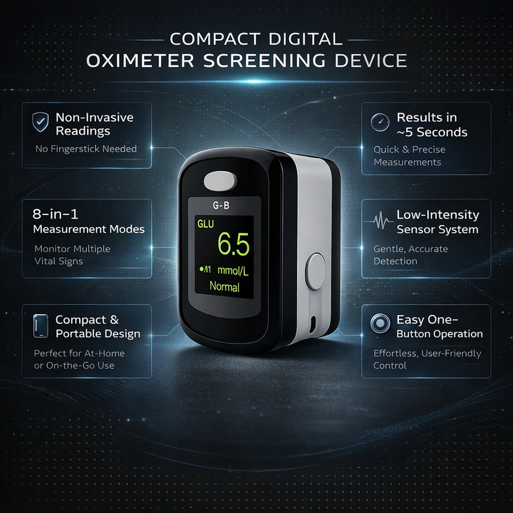 Non Invasive Oximeter Digital Monitor Home Tracking