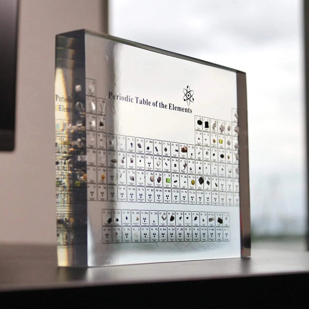 Periodic Table Wall Art Glass Educational Display Chemistry Decor
