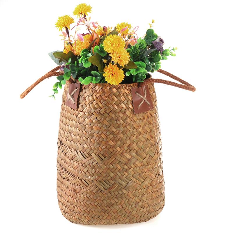 Panier Rangement Osier Tissé à la Main pour Décoration Écologique – Idéal pour Salon et Chambre, Taille Petite et Grande 2