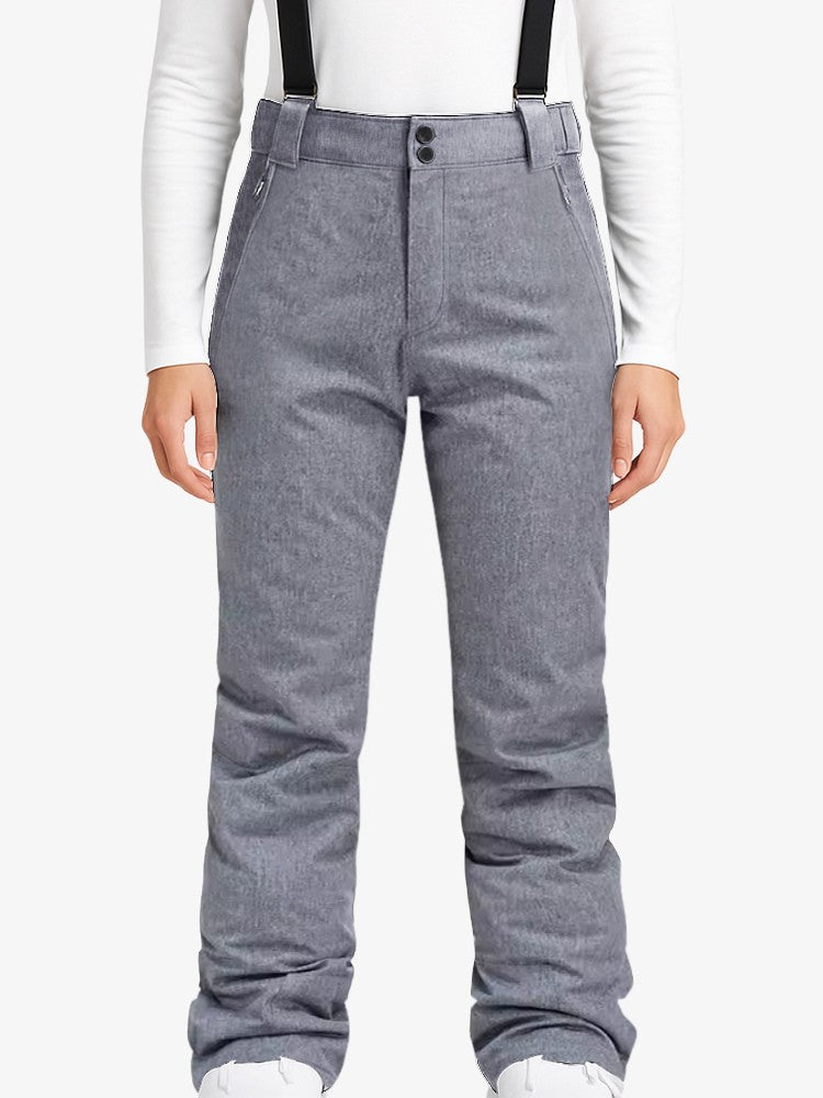 Pantalon de ski imperméable haut de gamme pour femmes et hommes avec doublure thermique – Confort et protection pour les activités hivernales 2