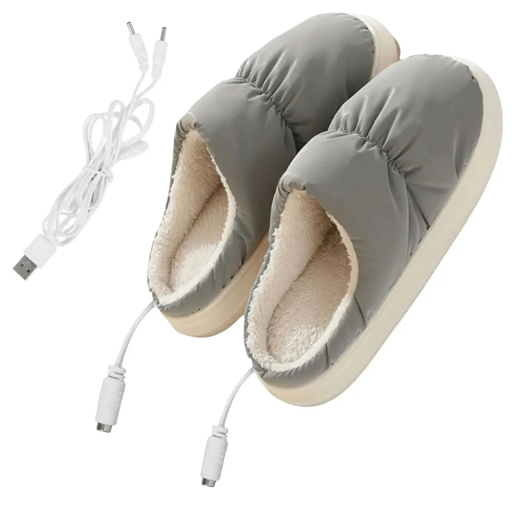 Pantoufles d'Hiver Confortables en Peluche Épaisse avec Chauffage Réglable – Tailles 36-45 7
