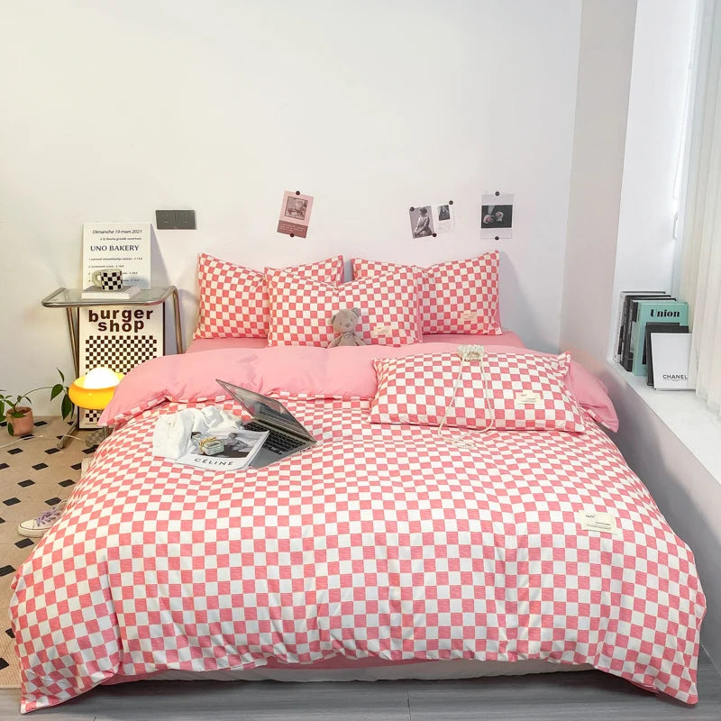 Parure de Lit Noir et Blanc avec Housse de Couette 260x240 et Taies d'Oreiller - Design Élégant et Doux en Coton/Polyester 5