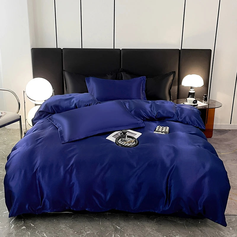 Parure de Lit en Satin Blanc – Luxe et Confort Ultime pour un Sommeil Réparateur 10