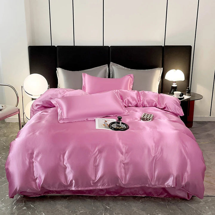 Parure de Lit en Satin Blanc – Luxe et Confort Ultime pour un Sommeil Réparateur 7