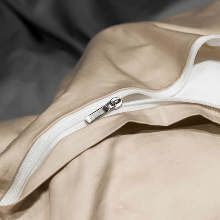 Parure de Lit en Satin de Coton Brodée 135x200 à 200x220 cm - Antistatique et Respirant - Linge de Maison Élégant 4