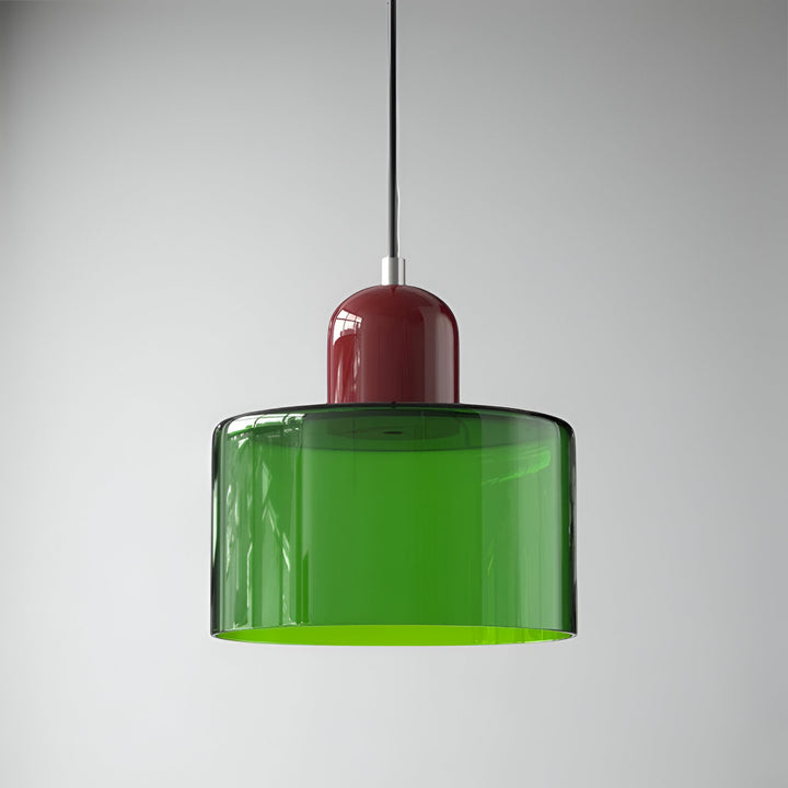 Pendant Light Glass Shade Modern Sculptural Hanging Lamp