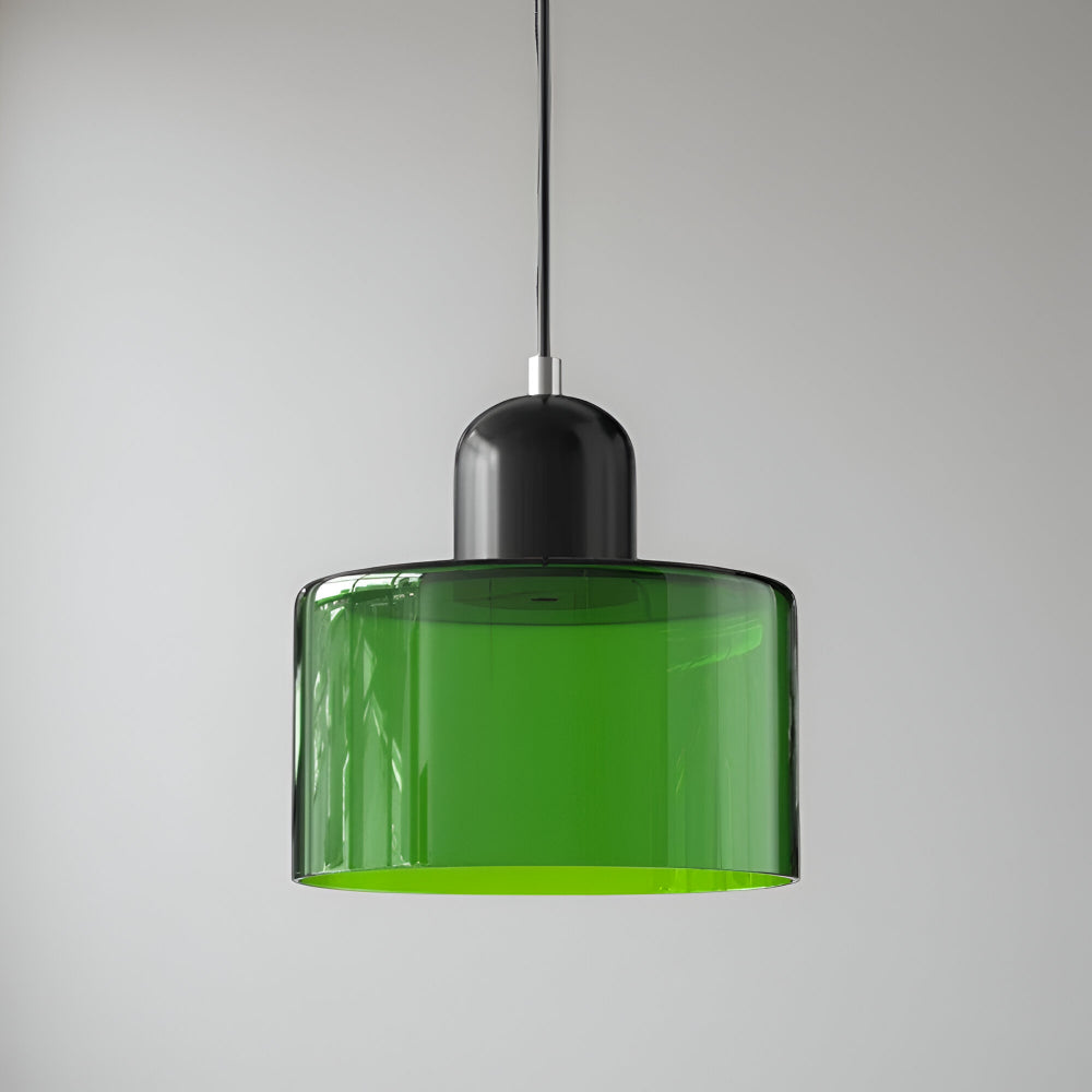 Pendant Light Glass Shade Modern Sculptural Hanging Lamp