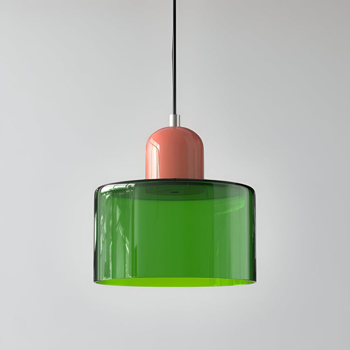 Pendant Light Glass Shade Modern Sculptural Hanging Lamp