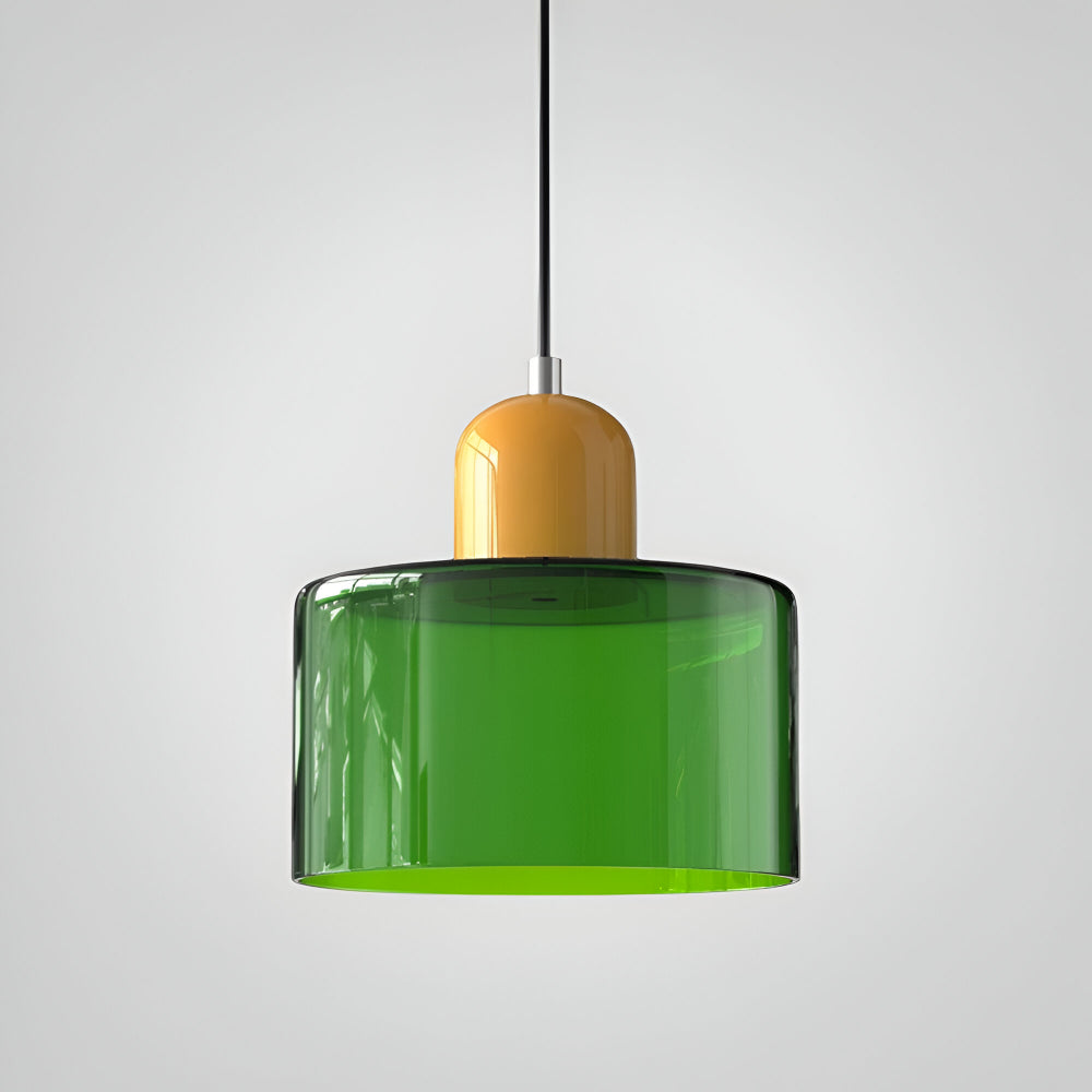 Pendant Light Glass Shade Modern Sculptural Hanging Lamp