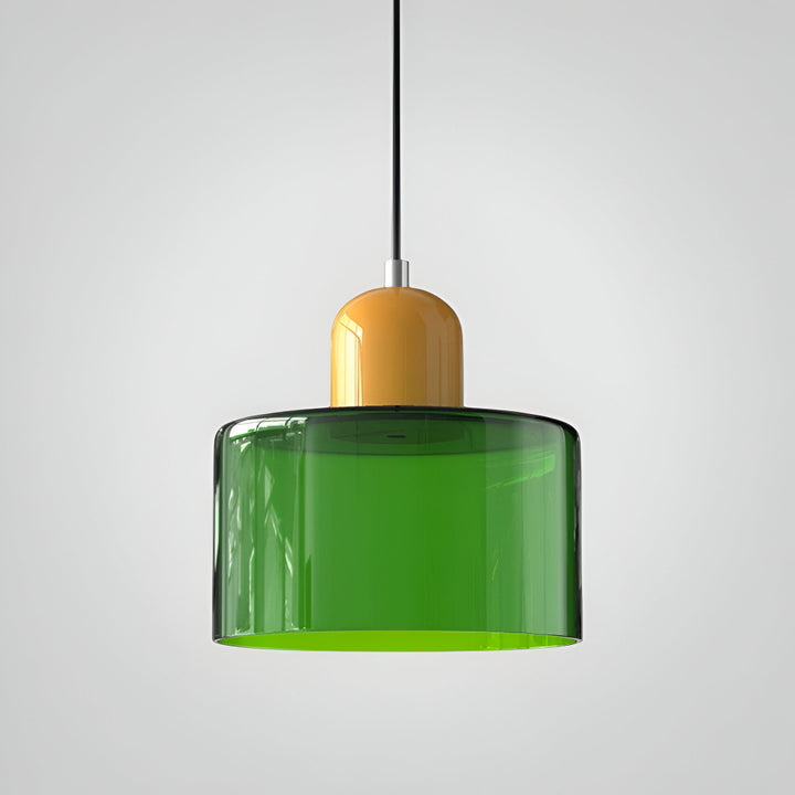 Pendant Light Glass Shade Modern Sculptural Hanging Lamp