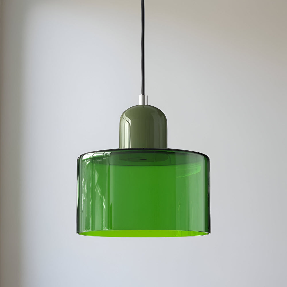 Pendant Light Glass Shade Modern Sculptural Hanging Lamp