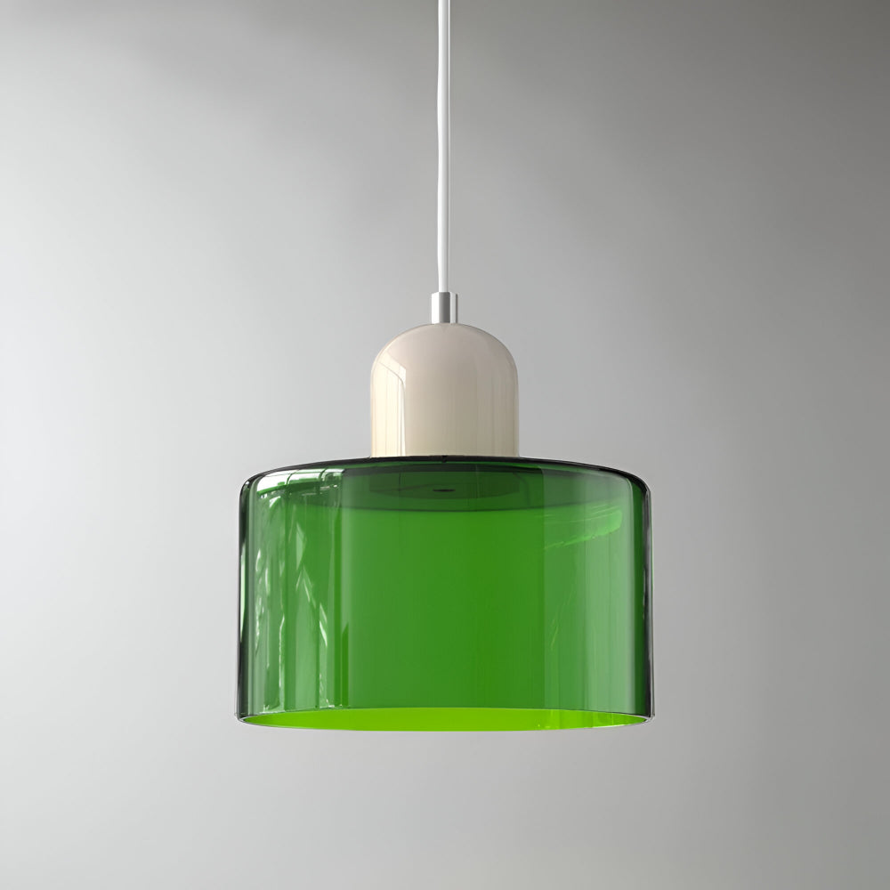 Pendant Light Glass Shade Modern Sculptural Hanging Lamp