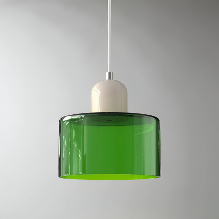 Pendant Light Glass Shade Modern Sculptural Hanging Lamp