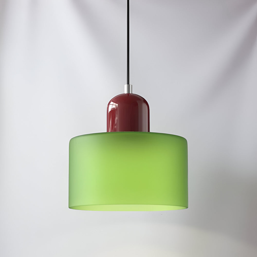 Pendant Light Glass Shade Modern Sculptural Hanging Lamp