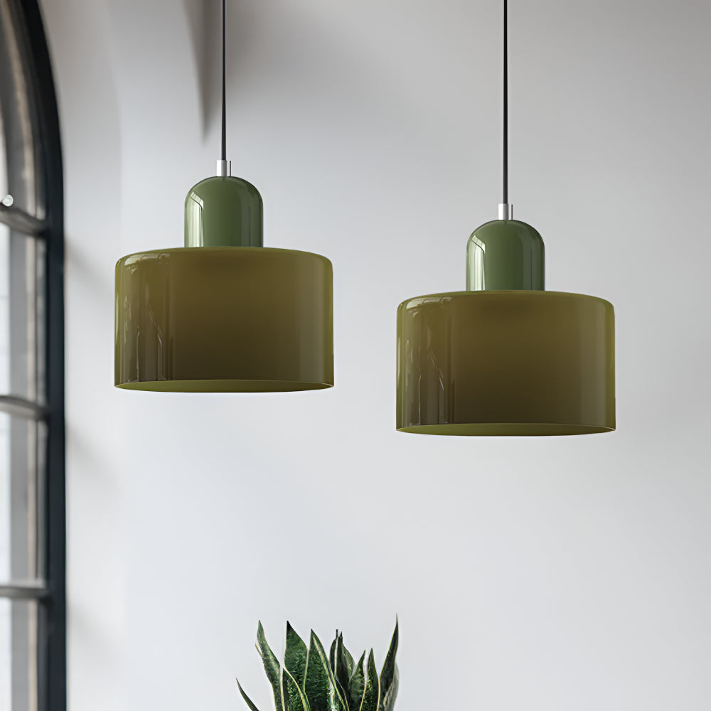 Pendant Light Glass Shade Modern Sculptural Hanging Lamp