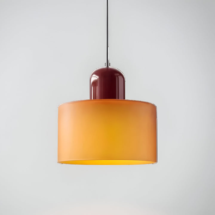 Pendant Light Glass Shade Modern Sculptural Hanging Lamp