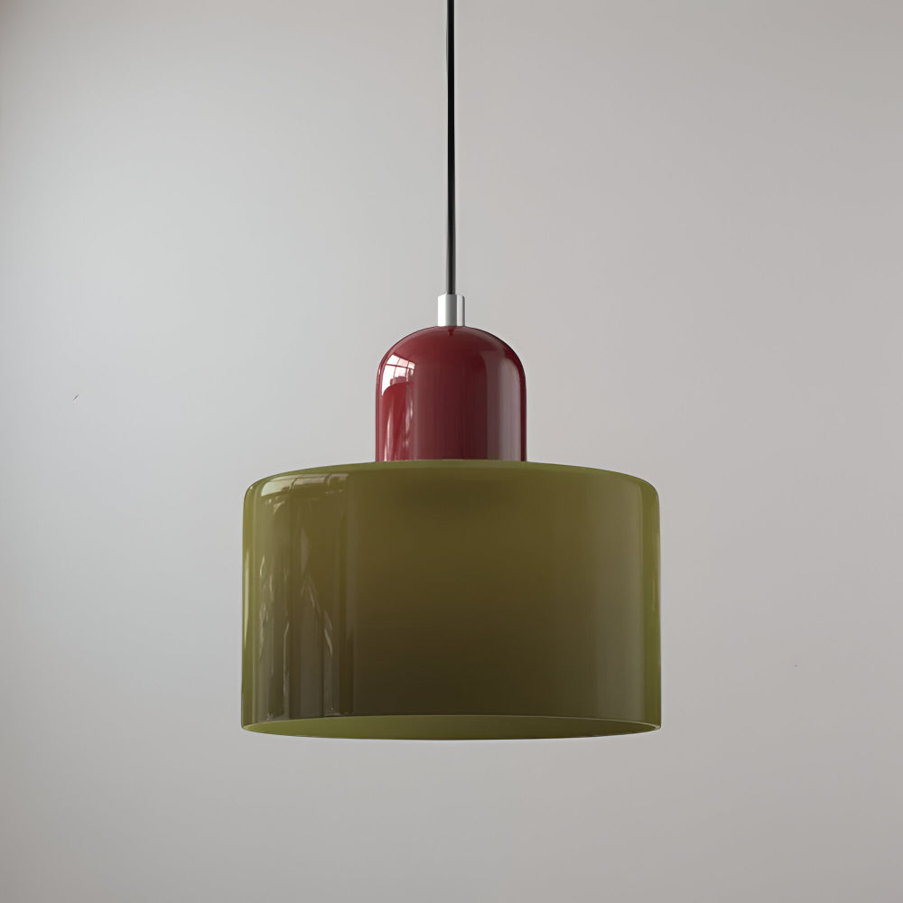 Pendant Light Glass Shade Modern Sculptural Hanging Lamp
