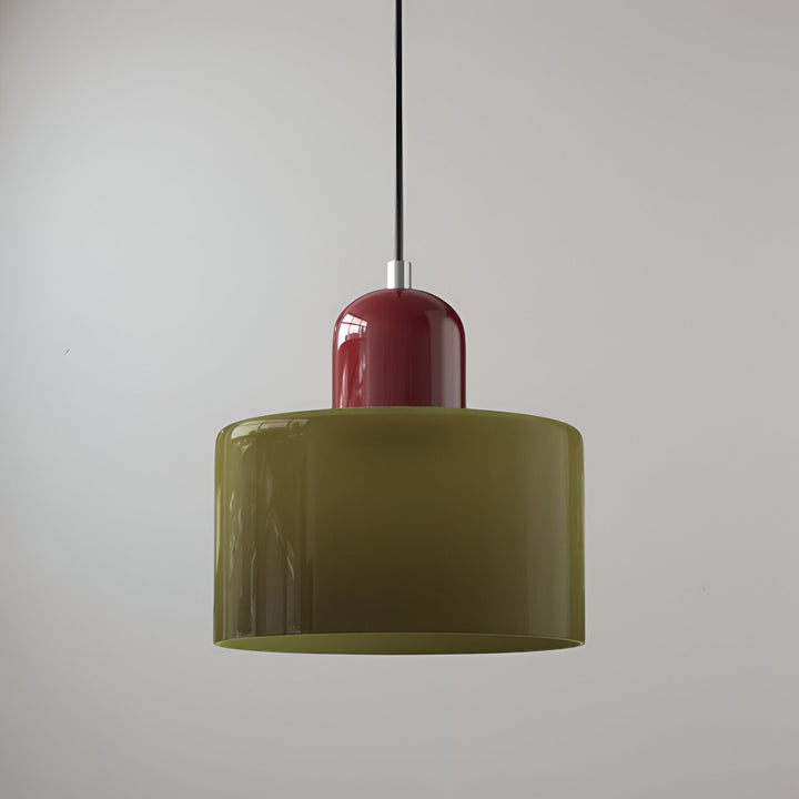 Pendant Light Glass Shade Modern Sculptural Hanging Lamp