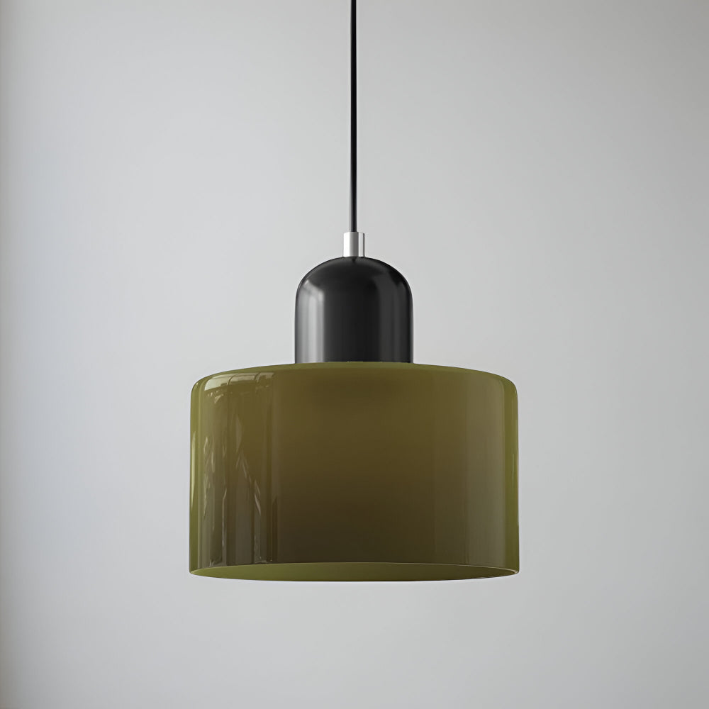 Pendant Light Glass Shade Modern Sculptural Hanging Lamp