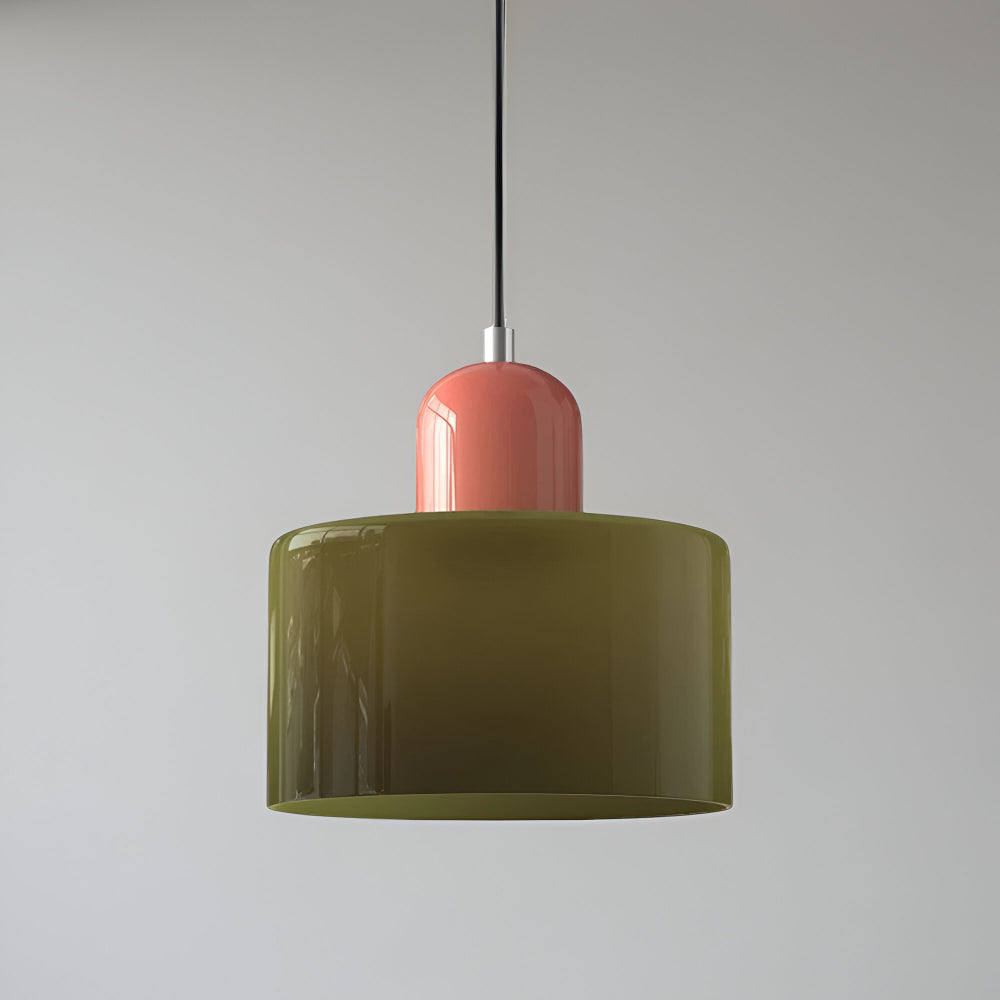 Pendant Light Glass Shade Modern Sculptural Hanging Lamp