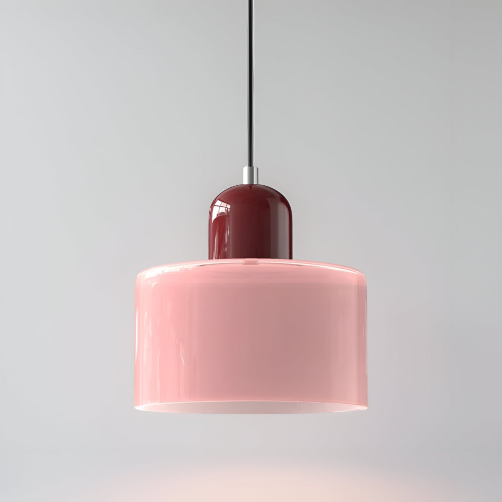 Pendant Light Glass Shade Modern Sculptural Hanging Lamp