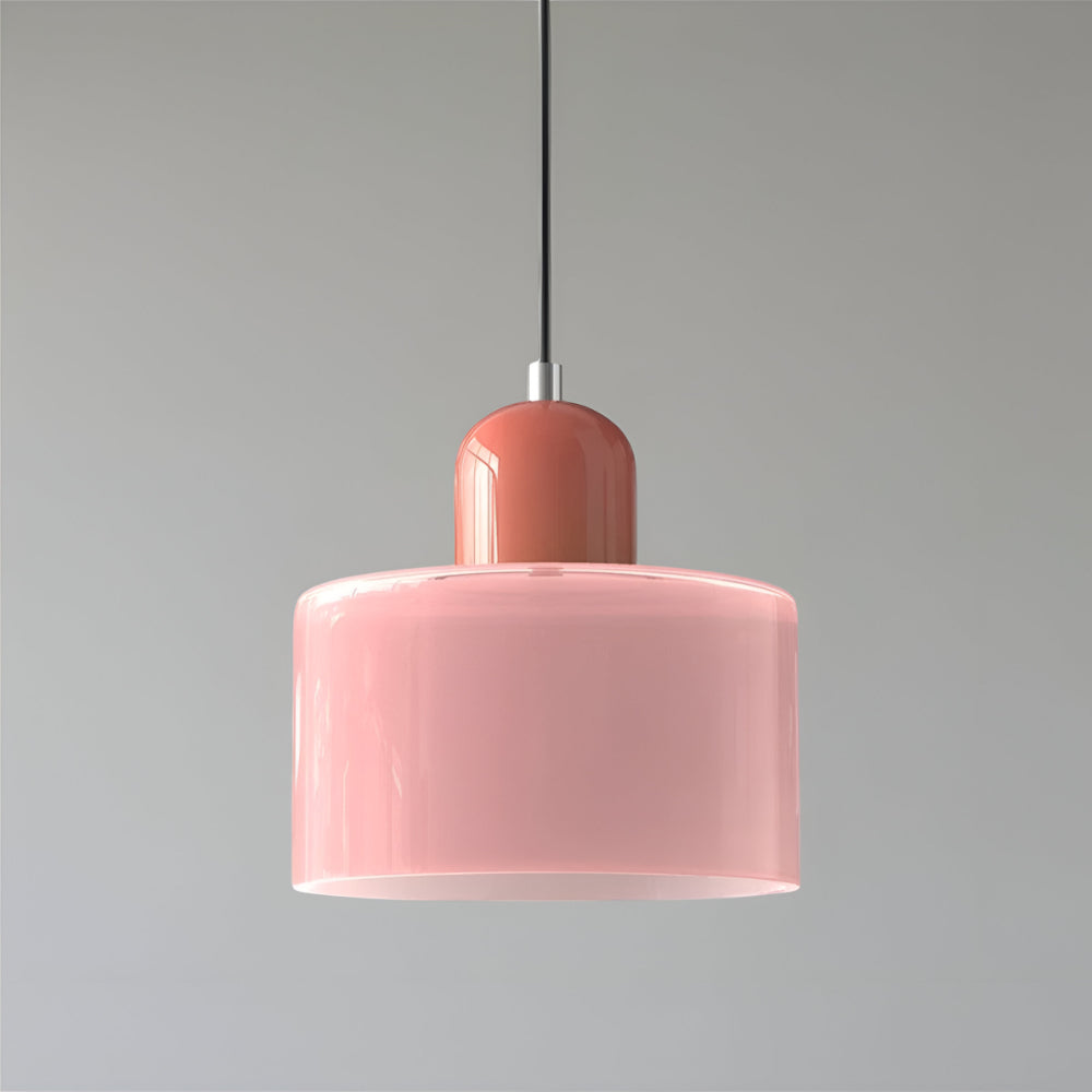 Pendant Light Glass Shade Modern Sculptural Hanging Lamp