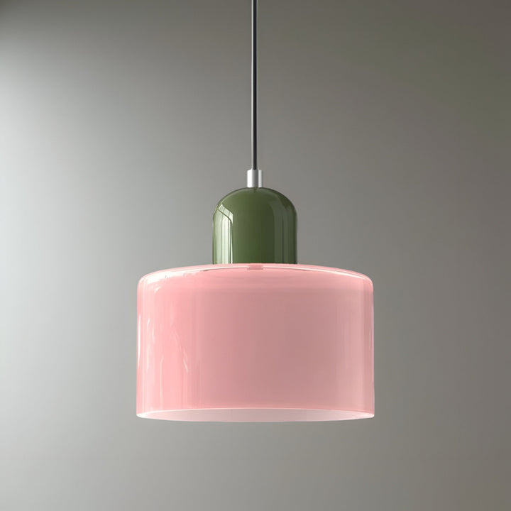 Pendant Light Glass Shade Modern Sculptural Hanging Lamp