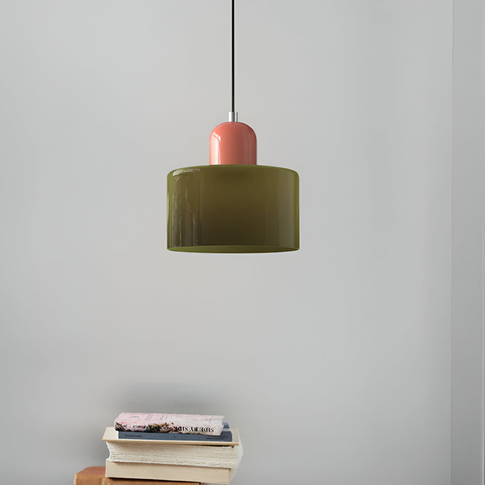 Pendant Light Glass Shade Modern Sculptural Hanging Lamp