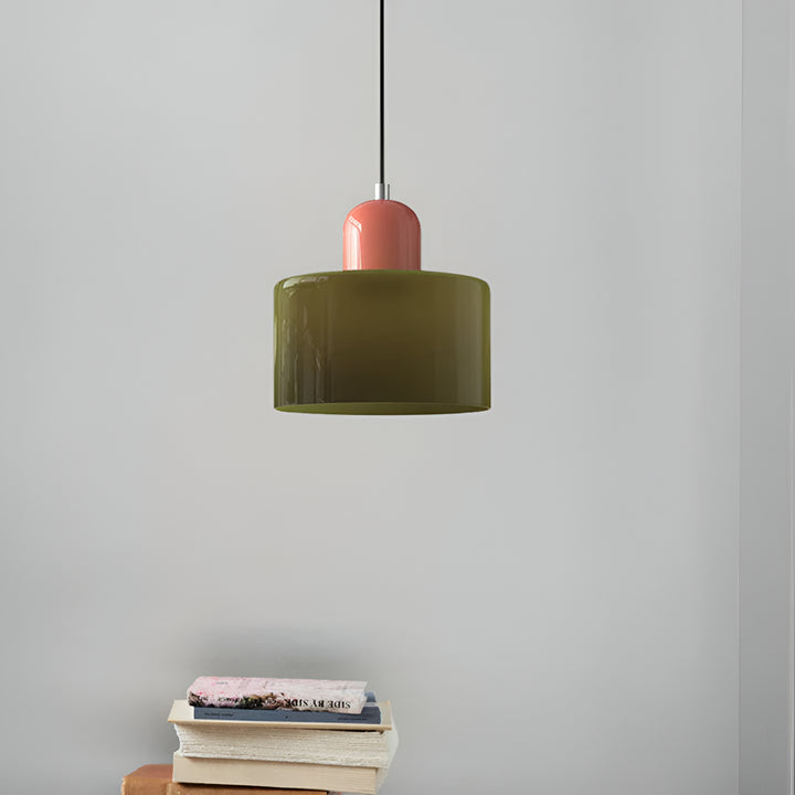 Pendant Light Glass Shade Modern Sculptural Hanging Lamp