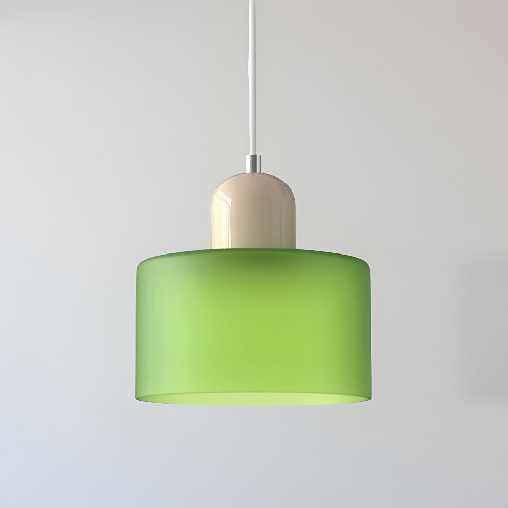 Pendant Light Glass Shade Modern Sculptural Hanging Lamp