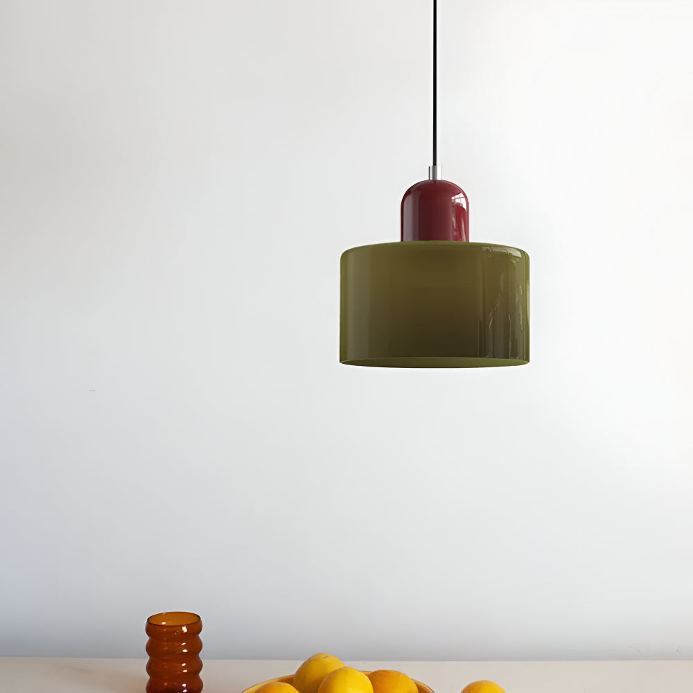 Pendant Light Glass Shade Modern Sculptural Hanging Lamp