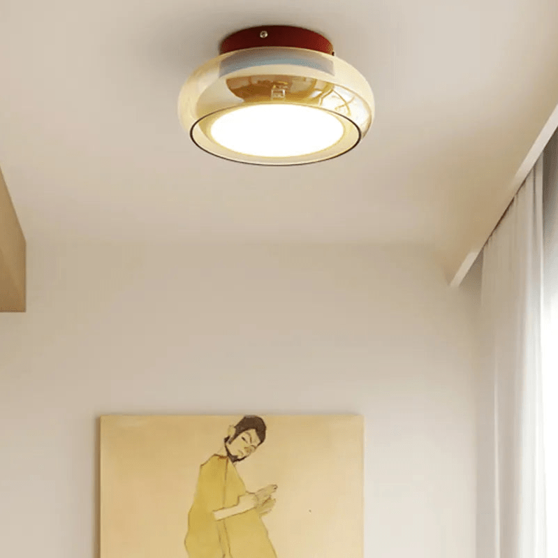 Plafonnier Design LED Énergétiquement Efficace Or et Noir pour Salon et Petits Espaces – Luminaire Moderne 20 cm 1