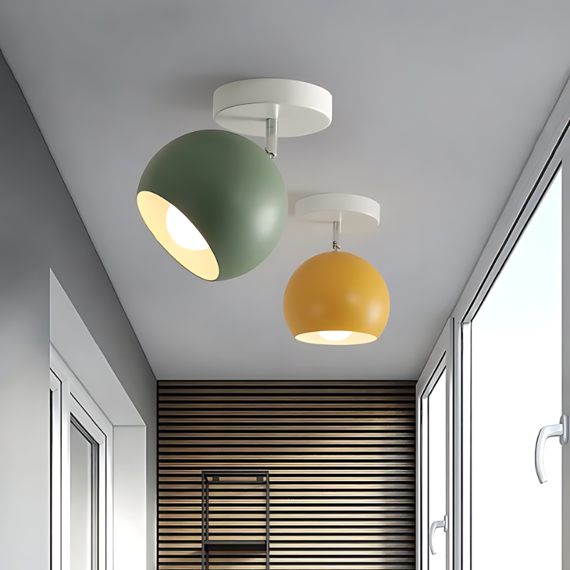 Plafonnier Design Macaron LED, Éclairage Doux pour Intérieur - Luminaire Plafonnier en Plastique Durable 1