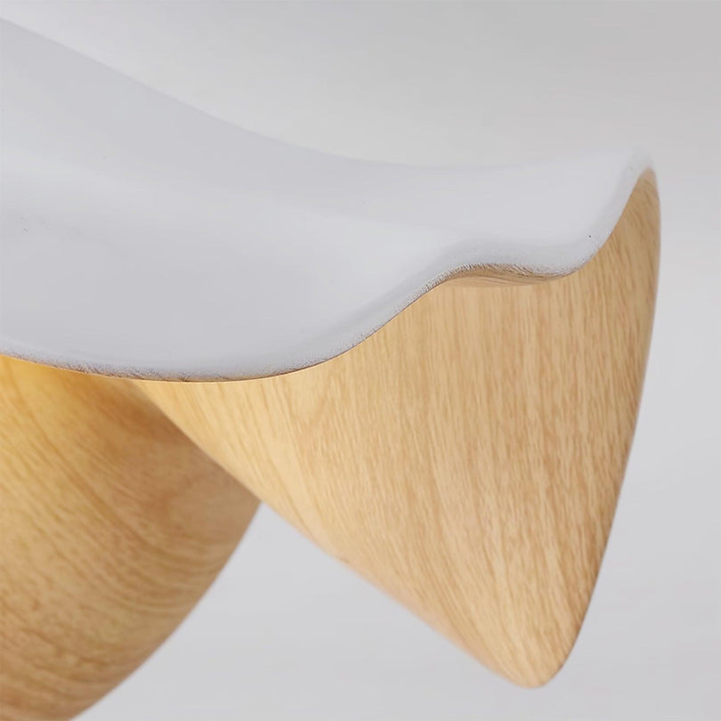 Plafonnier Design en Bois avec Éclairage LED Économique – Lampe Plafond Scandinave Moderne 6