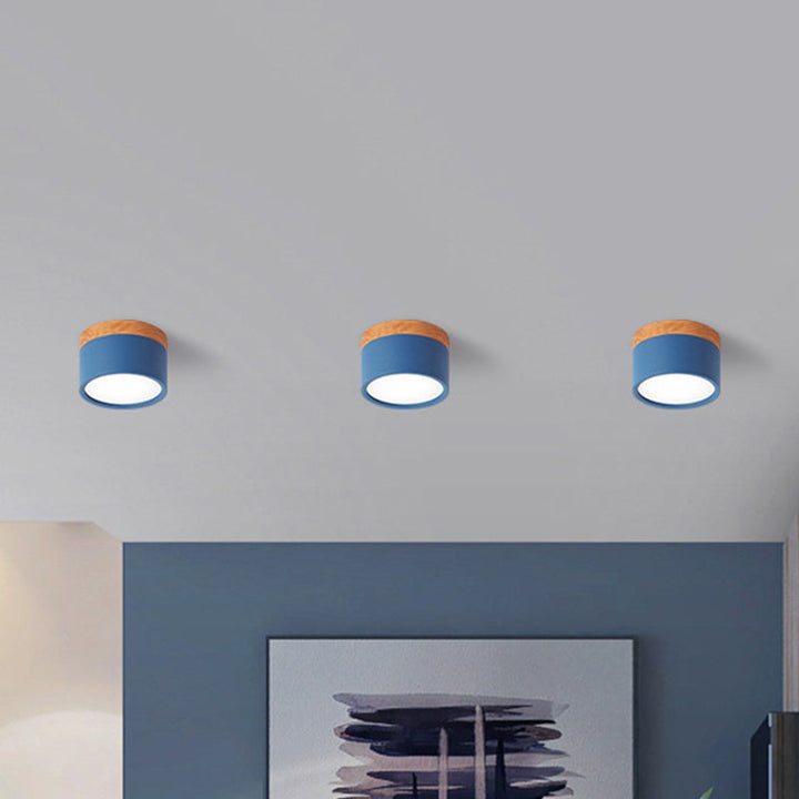 Plafonnier Design en Métal et Bois pour Cuisine – Lampe Plafond Élégante et Compacte 18 x 15 cm 13