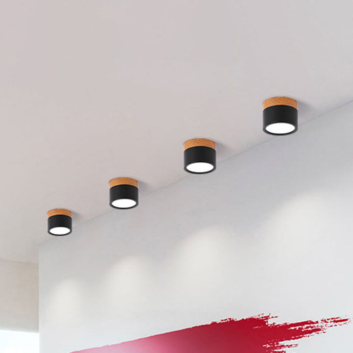 Plafonnier Design en Métal et Bois pour Cuisine – Lampe Plafond Élégante et Compacte 18 x 15 cm 14