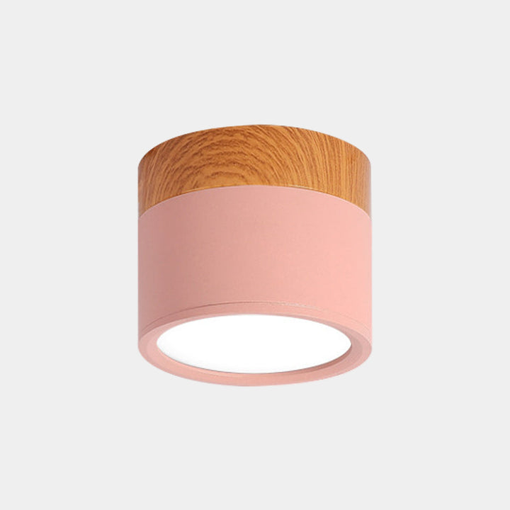 Plafonnier Design en Métal et Bois pour Cuisine – Lampe Plafond Élégante et Compacte 18 x 15 cm 4