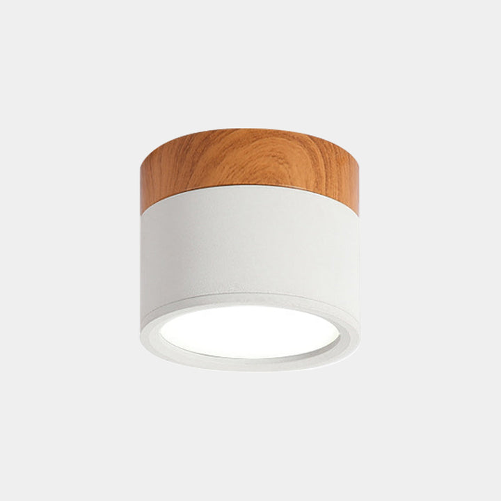 Plafonnier Design en Métal et Bois pour Cuisine – Lampe Plafond Élégante et Compacte 18 x 15 cm 6
