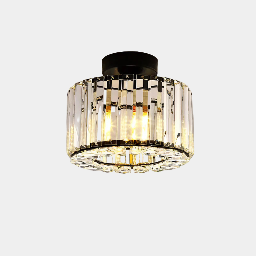 Plafonnier Élégant en Cristaux pour Salon, Chambre et Cuisine - Éclairage LED Moderne et Sophistiqué 0