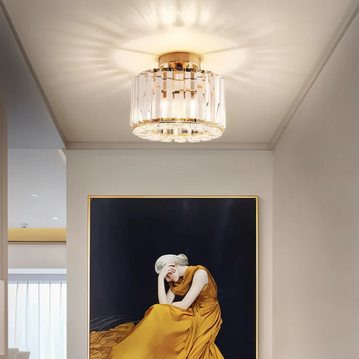 Plafonnier Élégant en Cristaux pour Salon, Chambre et Cuisine - Éclairage LED Moderne et Sophistiqué 2