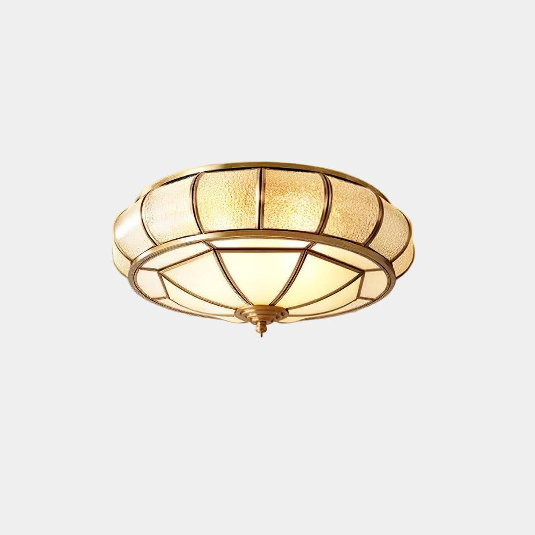 Plafonnier LED Design Élégant en Métal et Verre avec Détails Cristallins pour Salon et Chambre – Éclairage Moderne et Accueillant 0