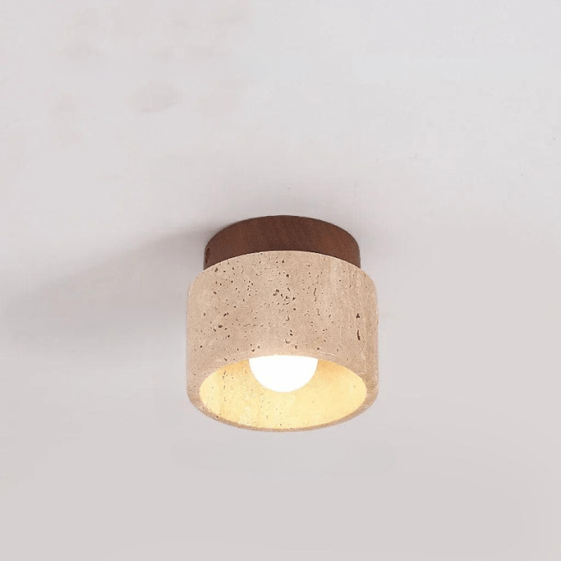 Plafonnier LED Design Élégant en Voyage Naturel pour Salon et Couloirs - Éclairage Moderne Intégré 24W 7