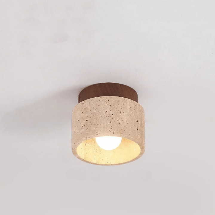 Plafonnier LED Design Élégant en Voyage Naturel pour Salon et Couloirs - Éclairage Moderne Intégré 24W 7