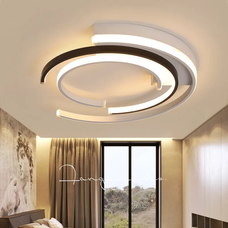 Plafonnier LED Design Minimaliste Énergétiquement Efficace pour Salon – Éclairage LED Plafond Moderne et Économique 2